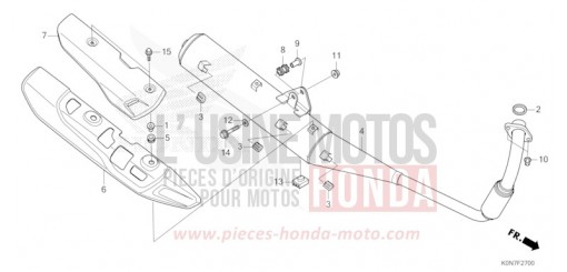 SILENCIEUX D'ECHAPPEMENT CBF125MM de 2021